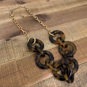 NWOT J.Crew Tortoise Link Necklace